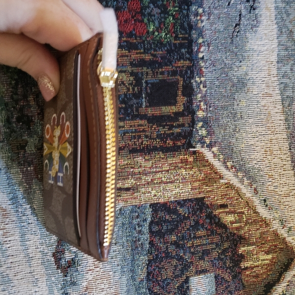 Coach Shaped Card Case in Rainbow Print - Picture 3 of 5